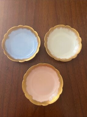 Haviland Limoges Set of 3 Butter Pats